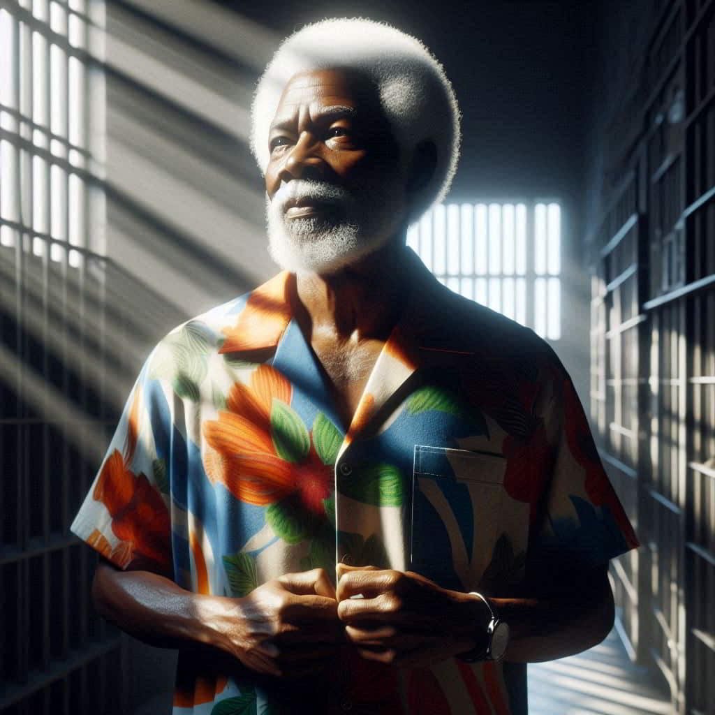 Nelson Mandela emerging from prison, symbolizing resilience and the power of rising after adversity
